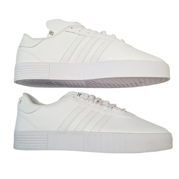 NWT Woman's Sporty Adidas Court Bold Skateboard Classic Leather Athletic Shoe 10 - Picture 2 of 8